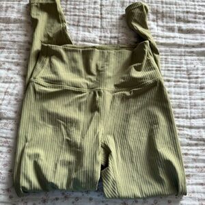 All in Motion Ribbed Green Leggings